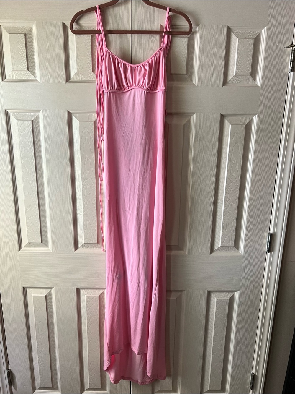 Women's Pink Maxi Slip Dress